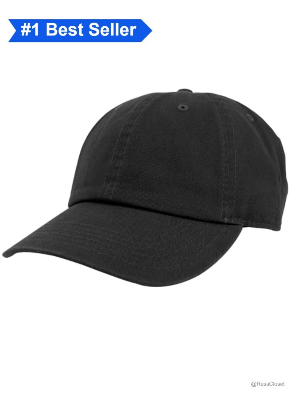 100% Cotton Plain Blank Baseball Cap Adjustable Buckle Dad Hat